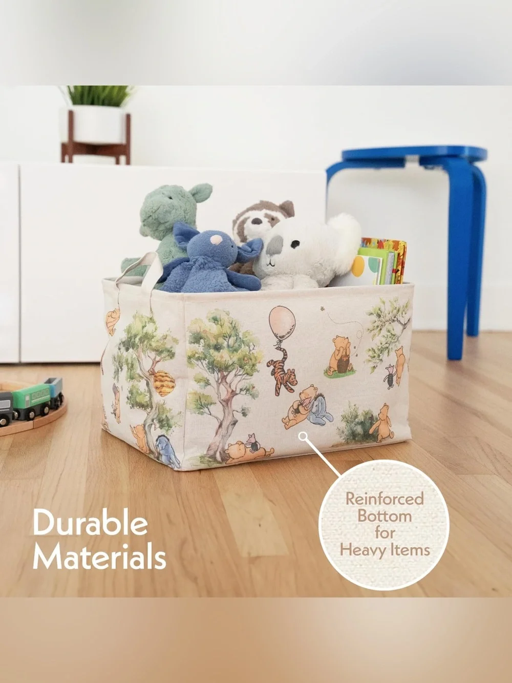 Winnie the Pooh Baby Beige Character Storage Tote Bin - Kids Accessories